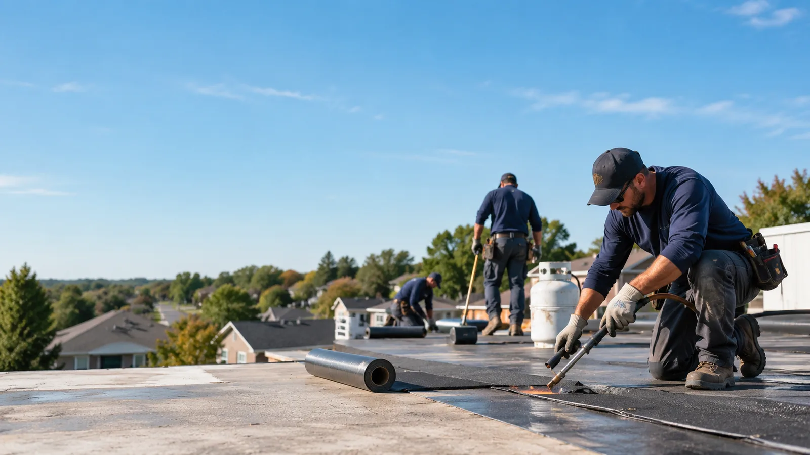Flat Roof Leak Repair providers in Gays, IL